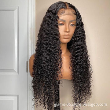 High Quality Raw Cambodian Hair Swiss Lace Wig For Black Women 100% Brazilian Virgin Cuticle Aligned Lace Front Human Hair Wig